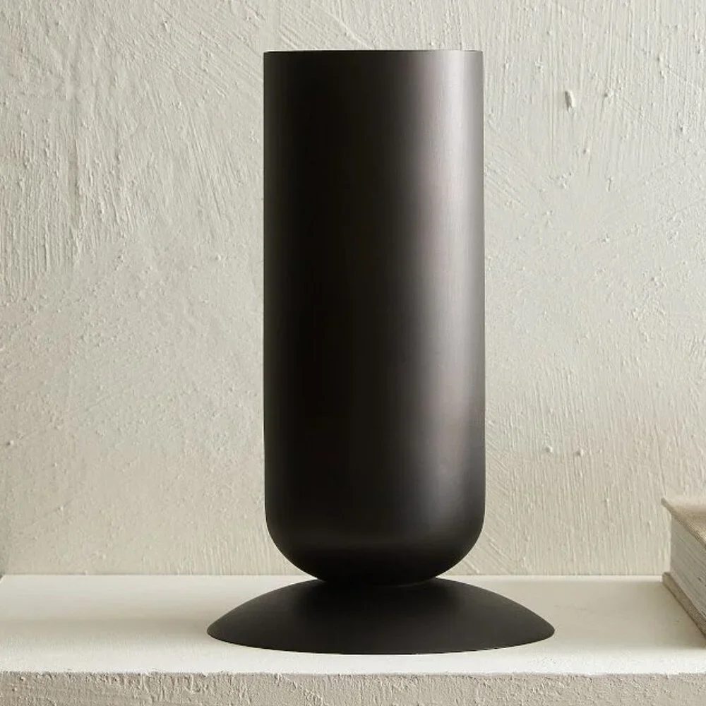West Elm - Carter Oil Rubbed Bronze Medium Metal Vase, NIB